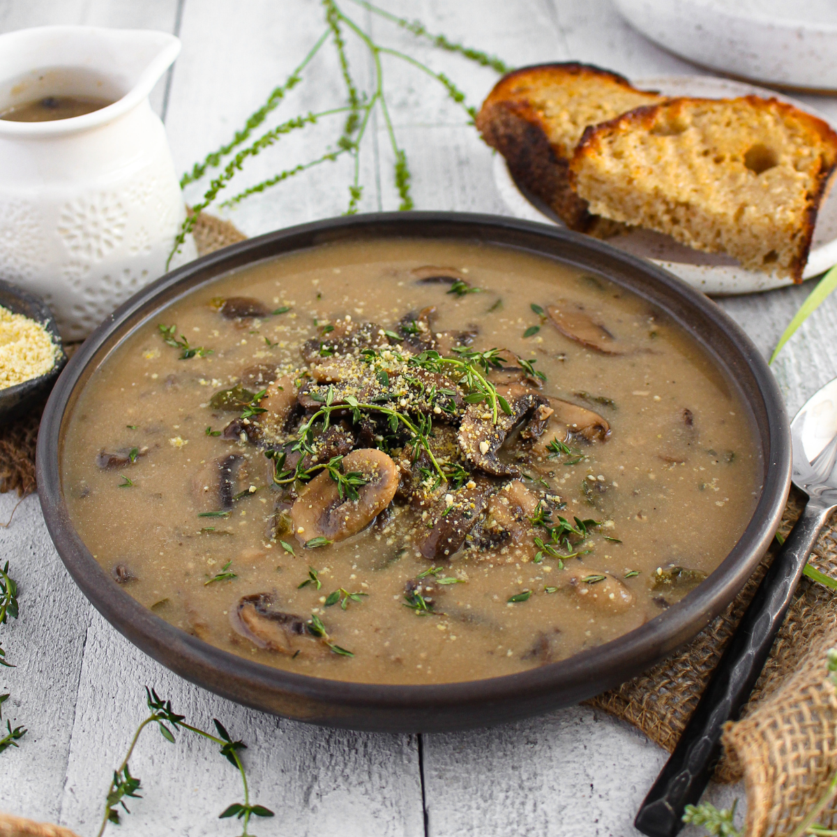 Uprise Foods Vegan Mushroom Soup Recipe