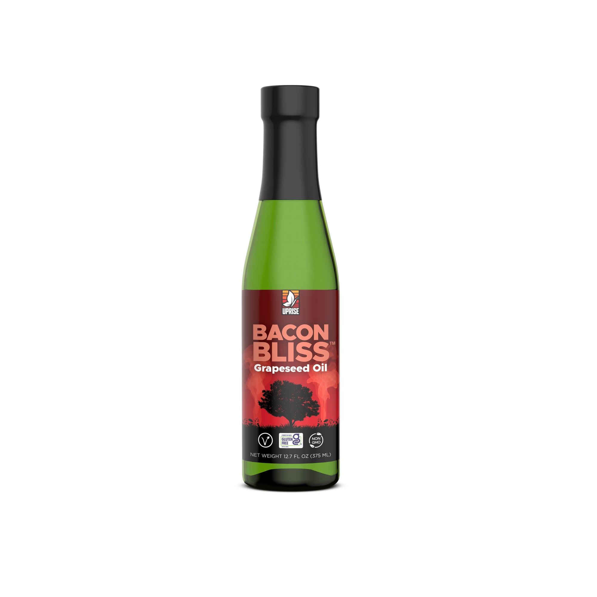 Bacon Bliss Grapeseed Oil 12.7 OZ | High Smoke Point, Gluten-Free, Non-GMO, Plant-Based