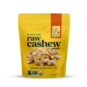 Certified Fair Trade Organic Cashew Pieces (3 lb) - Uprise Foods