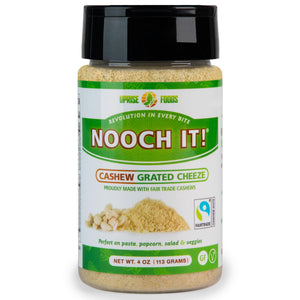 NOOCH IT! Fair Trade Cashew Grated Cheeze 4oz (Vegan "Parm", Dairy-Free, Gluten-Free) - Uprise Foods